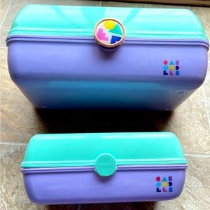 Bundle Small and Large Caboodles Carrying Cases